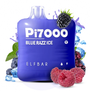 Elf Bar Pi7000 5% Blue Razz Ice одноразовий вейп