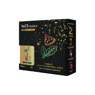 WES Gold Salt No.1 Mint Watermelon 50мг 30мл (Набір Ароматизатор+)
