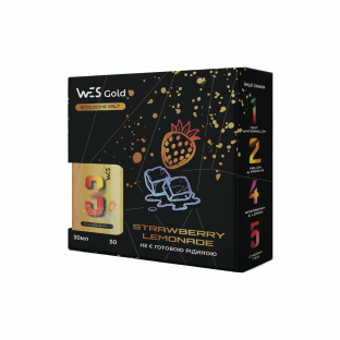 WES Gold Salt No.3 Strawberry Lemonade 50мг 30мл  (Набір Ароматизатор+)