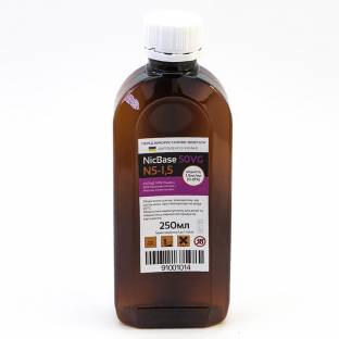 Никотиновая основа для самозамеса DIYV 1.5мг 50VG 50PG 250мл