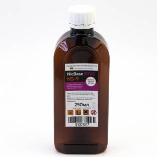 Никотиновая основа для самозамеса DIYV 9мг 50VG 50PG 250мл