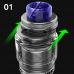2pcs Framed Staple Clapton (0.33Ω Ni80 Wotofo The Troll X RTA - 4.4мл Φ24мм Black Оригінал