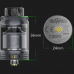 2pcs Framed Staple Clapton (0.33Ω Ni80 Wotofo The Troll X RTA - 4.4мл Φ24мм Black Оригінал в Украине