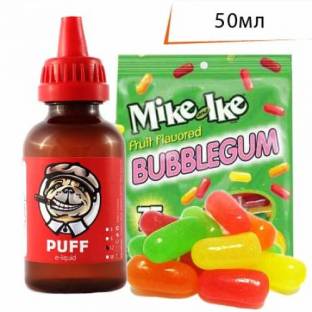 Жидкость для электронных сигарет PUFF Ягодный Бабл Гам ↥ Berry Bubble Gum 50мл 70VG 30PG 