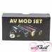 Цена Comp Lyfe HK knurl style Mod & mini Battle style RDA - набор мехмод + дрипка Black Φ25мм Клон