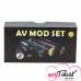 Comp Lyfe HK knurl style Mod & mini Battle style RDA - набор мехмод + дрипка Brass Φ25мм Клон