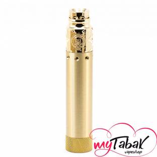 Comp Lyfe HK knurl style Mod & mini Battle style RDA - набор мехмод + дрипка Brass Φ25мм Клон