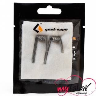 Geekvape Staple Staggered Fused Clapton coil 0.2 Ом готовая спираль - 2 шт Geekvape Staple Staggered Fused Clapton coil 0.2 Ом готовая спираль - 2 шт
