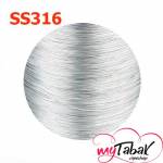 Нержавейка SS 316  0.3мм, 0.4мм, 0.5мм  Круглое сечение, 1м