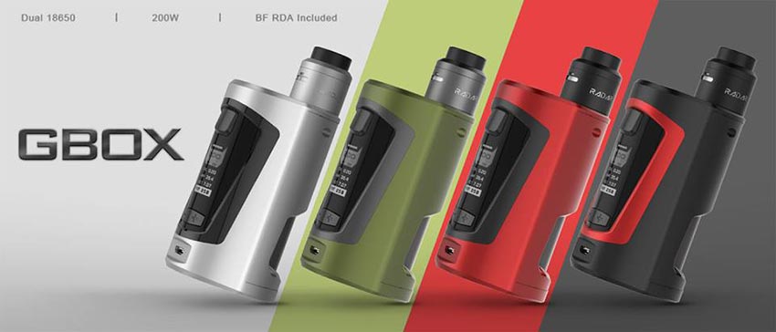 Новая электронная сигарета GBOX Squonker от компании GeekVape 