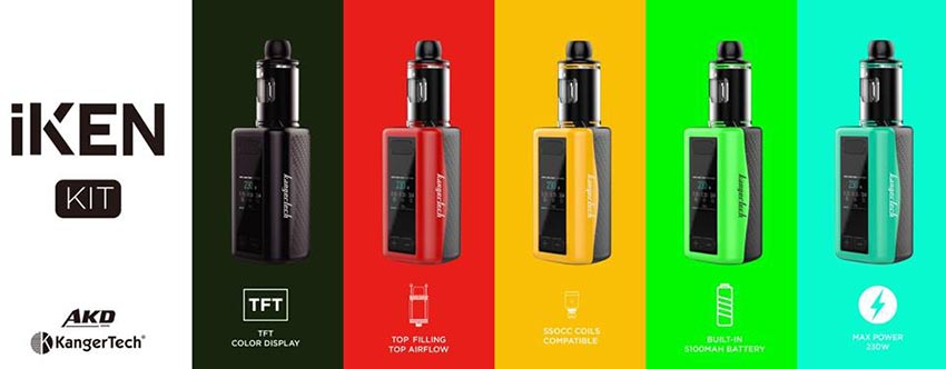 Новая электронная сигарета IKEN Kit от компании Kangertech
